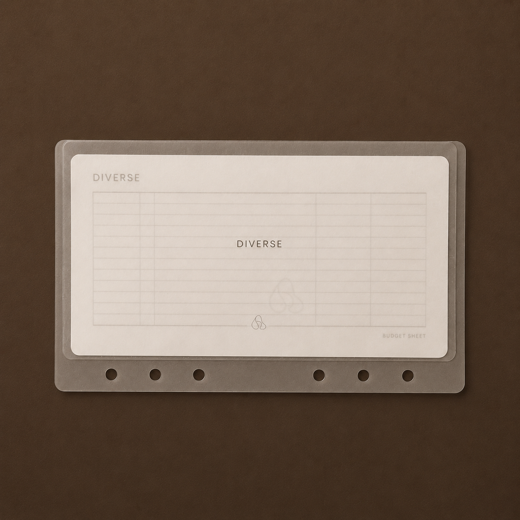 Noa Budget Sheet Design - Horizontal