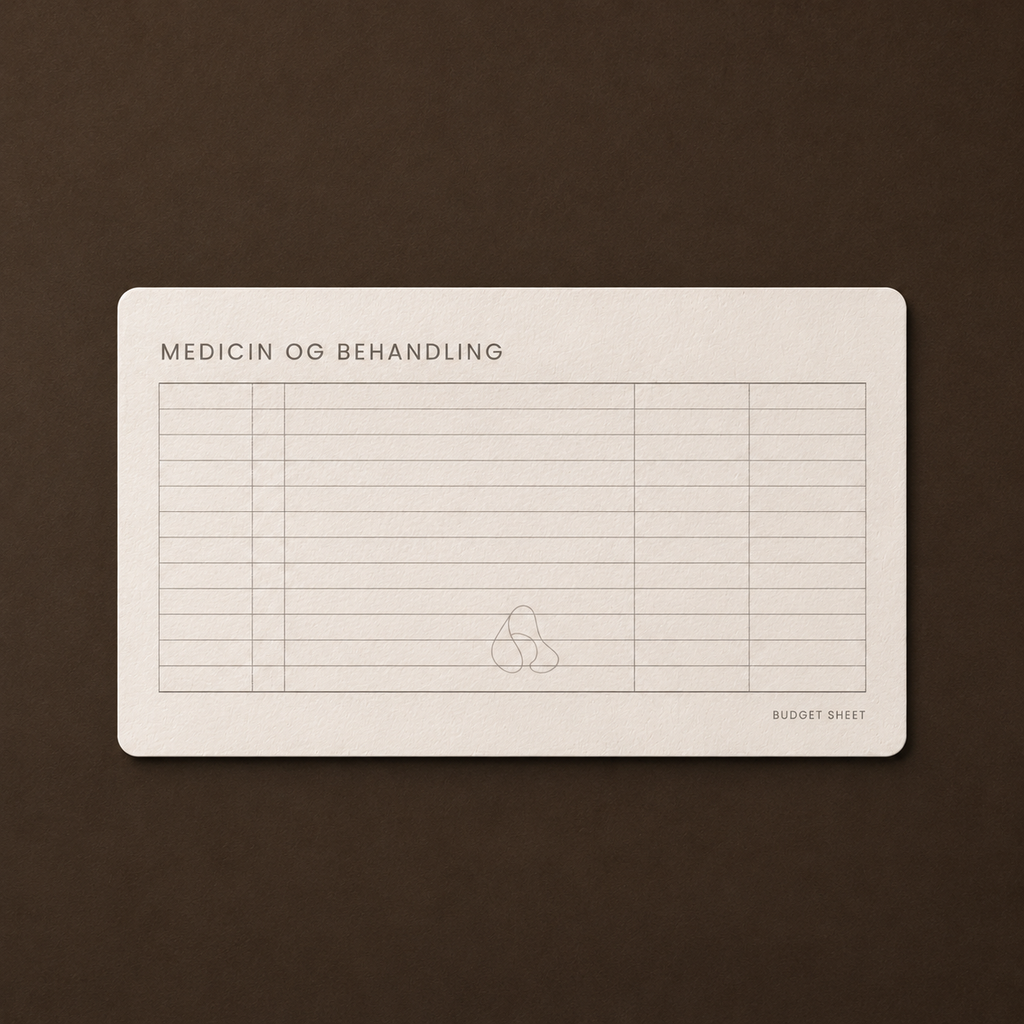 Noa Budget Sheet Design - Horizontal