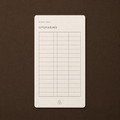 Noa Budget Sheet Design - Vertical